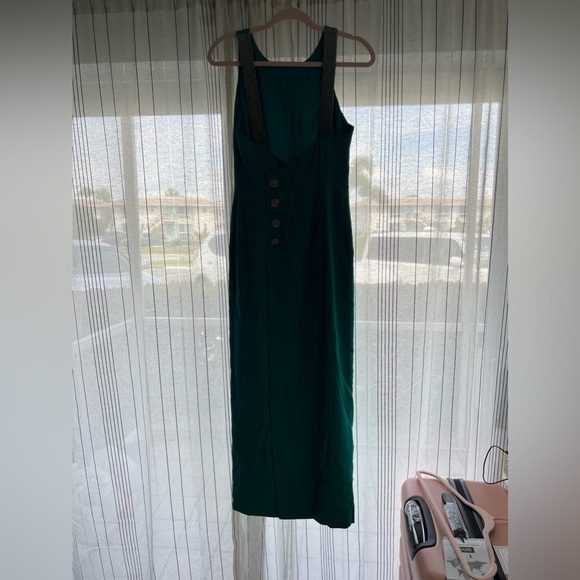 Green gorgeous evening dress - Picture 3 of 6